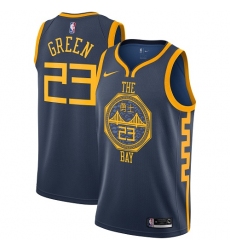 Men's Nike Golden State Warriors #23 Draymond Green Swingman Navy Blue NBA Jersey - City Edition