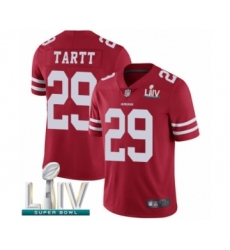 Youth San Francisco 49ers #29 Jaquiski Tartt Red Team Color Vapor Untouchable Limited Player Super Bowl LIV Bound Football Jersey