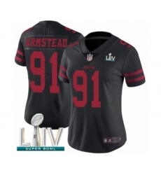 Women's San Francisco 49ers #91 Arik Armstead Black Vapor Untouchable Limited Player Super Bowl LIV Bound Football Jersey