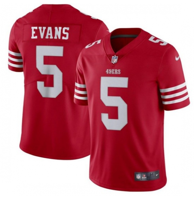 Men's San Francisco 49ers #5 Mike Evans Red 2026 Vapor Untouchable Limited Football Stitched Jersey