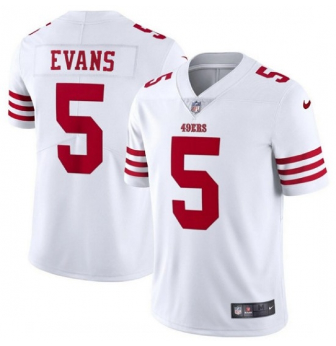 Men's San Francisco 49ers #5 Mike Evans White 2026 Vapor Untouchable Limited Football Stitched Jersey