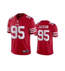 Men's San Francisco 49ers #95 Drake Jackson 2022 Red Vapor Untouchable Stitched Football Jersey