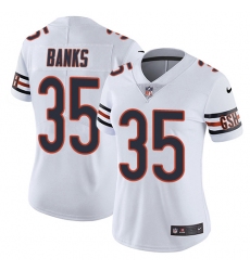 Women's Nike Chicago Bears #35 Johnthan Banks White Vapor Untouchable Limited Player NFL Jersey