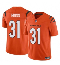 Men's Cincinnati Bengals #31 Zack Moss Orange 2024 F.U.S.E. Vapor Untouchable Limited Stitched Jersey