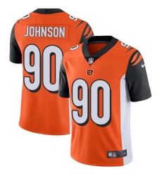 Men's Nike Cincinnati Bengals #90 Michael Johnson Vapor Untouchable Limited Orange Alternate NFL Jersey