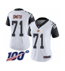 Women's Cincinnati Bengals #71 Andre Smith Limited White Rush Vapor Untouchable 100th Season Football Jersey
