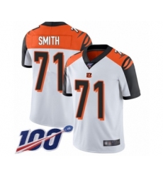 Youth Cincinnati Bengals #71 Andre Smith White Vapor Untouchable Limited Player 100th Season Football Jersey