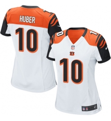 Women's Nike Cincinnati Bengals #10 Kevin Huber Game White NFL Jersey