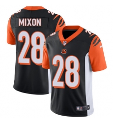 Youth Nike Cincinnati Bengals #28 Joe Mixon Elite Black Team Color NFL Jersey