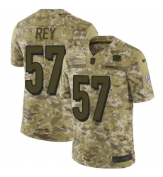Men's Nike Cincinnati Bengals #57 Vincent Rey Limited Camo 2018 Salute to Service NFL Jersey
