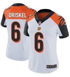 Women's Nike Cincinnati Bengals #6 Jeff Driskel Elite White NFL Jersey