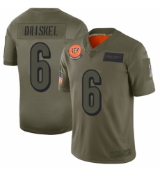 Youth Cincinnati Bengals #6 Jeff Driskel Limited Camo 2019 Salute to Service Football Jersey