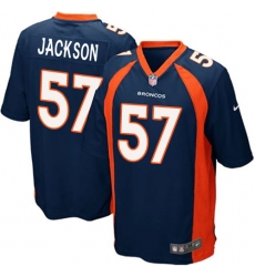 Men's Nike Denver Broncos #57 Tom Jackson Game Navy Blue Alternate NFL Jersey