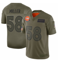 Women's Denver Broncos #58 Von Miller Limited Camo 2019 Salute to Service Football Jersey