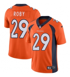 Youth Nike Denver Broncos #29 Bradley Roby Orange Team Color Vapor Untouchable Limited Player NFL Jersey