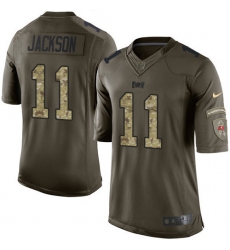 Men's Nike Tampa Bay Buccaneers #11 DeSean Jackson Elite Green Salute to Service NFL Jersey