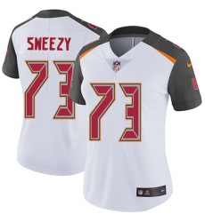 Women's Nike Tampa Bay Buccaneers #73 J. R. Sweezy Elite White NFL Jersey