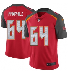 Youth Nike Tampa Bay Buccaneers #64 Kevin Pamphile Elite Red Team Color NFL Jersey