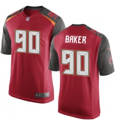 Men's Nike Tampa Bay Buccaneers #90 Chris Baker Game Red Team Color NFL Jersey
