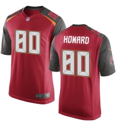 Men's Nike Tampa Bay Buccaneers #80 O. J. Howard Game Red Team Color NFL Jersey