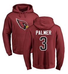 NFL Nike Arizona Cardinals #3 Carson Palmer Maroon Name & Number Logo Pullover Hoodie