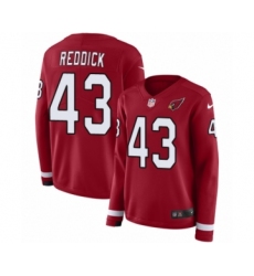 Women's Nike Arizona Cardinals #43 Haason Reddick Limited Red Therma Long Sleeve NFL Jersey
