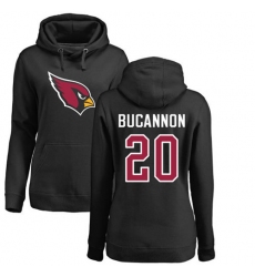 NFL Women's Nike Arizona Cardinals #20 Deone Bucannon Black Name & Number Logo Pullover Hoodie