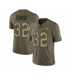 Youth Arizona Cardinals #32 Budda Baker Limited Olive Camo 2017 Salute to Service Football Jersey