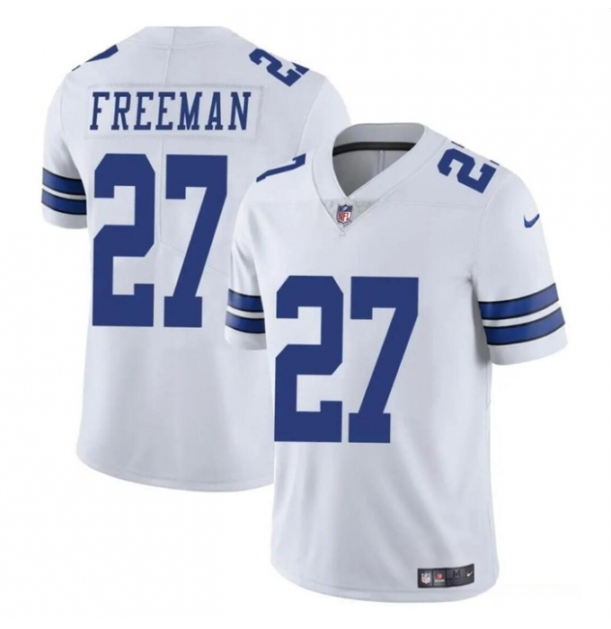 Men's Dallas Cowboys #27 Royce Freeman White Vapor Untouchable Limited Football Stitched Jersey