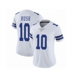 Women's Dallas Cowboys #10 Cooper Rush White Vapor Untouchable Limited Stitched Jersey