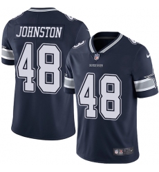Youth Nike Dallas Cowboys #48 Daryl Johnston Navy Blue Team Color Vapor Untouchable Limited Player NFL Jersey