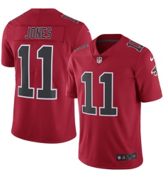 Men's Nike Atlanta Falcons #11 Julio Jones Elite Red Rush Vapor Untouchable NFL Jersey