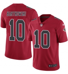 Men's Nike Atlanta Falcons #10 Steve Bartkowski Elite Red Rush Vapor Untouchable NFL Jersey