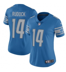 Women's Nike Detroit Lions #14 Jake Rudock Limited Light Blue Team Color Vapor Untouchable NFL Jersey