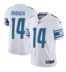 Youth Nike Detroit Lions #14 Jake Rudock Elite White NFL Jersey
