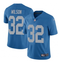 Men's Nike Detroit Lions #32 Tavon Wilson Elite Blue Alternate NFL Jersey