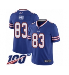 Men's Buffalo Bills #83 Andre Reed Royal Blue Team Color Vapor Untouchable Limited Player 100th Season Football Jersey