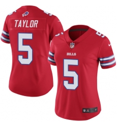 Women's Nike Buffalo Bills #5 Tyrod Taylor Elite Red Rush Vapor Untouchable NFL Jersey