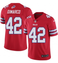 Men's Nike Buffalo Bills #42 Patrick DiMarco Elite Red Rush Vapor Untouchable NFL Jersey