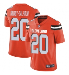 Men's Nike Cleveland Browns #20 Briean Boddy-Calhoun Orange Alternate Vapor Untouchable Limited Player NFL Jersey