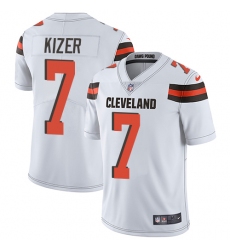 Men's Nike Cleveland Browns #7 DeShone Kizer White Vapor Untouchable Limited Player NFL Jersey