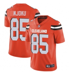Men's Nike Cleveland Browns #85 David Njoku Orange Alternate Vapor Untouchable Limited Player NFL Jersey
