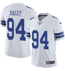 Men's Nike Dallas Cowboys #94 Charles Haley White Vapor Untouchable Limited Player NFL Jersey