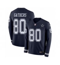 Youth Nike Dallas Cowboys #80 Rico Gathers Limited Navy Blue Therma Long Sleeve NFL Jersey