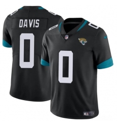 Men's Jacksonville Jaguars #0 Gabe Davis Black Vapor Untouchable Limited Football Stitched Jersey