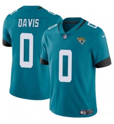 Men's Jacksonville Jaguars #0 Gabe Davis Teal Vapor Untouchable Limited Football Stitched Jersey