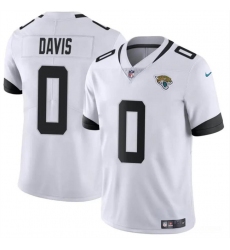Men's Jacksonville Jaguars #0 Gabe Davis White Vapor Untouchable Limited Football Stitched Jersey